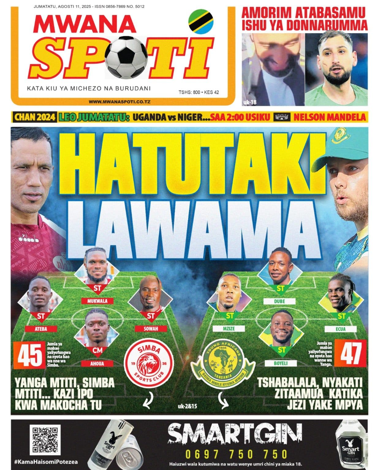 HAYA HAPA MAGAZETI YA LEO TAREHE 11-08-2025