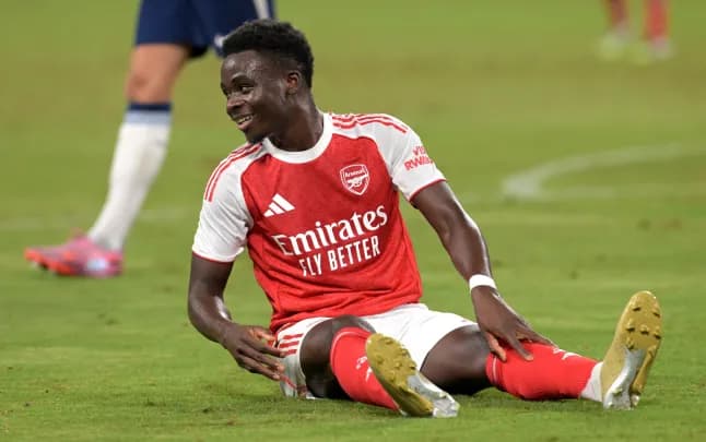 BUKAYO SAKA KUKAA NJE YA UWANJA WIKI NNE SABABU YA MAJERAHA