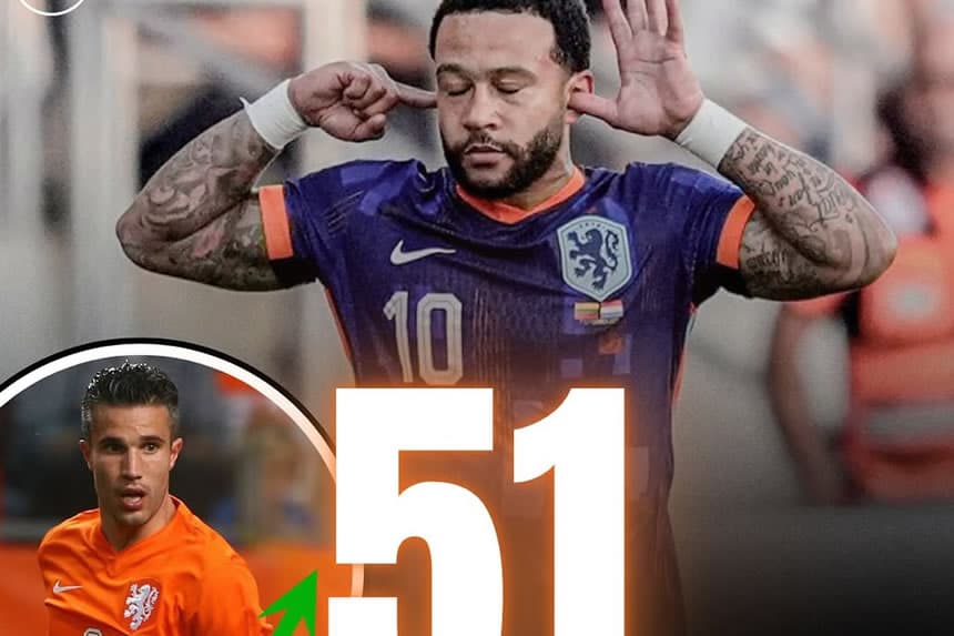 RASMI DEPAY AFIKIA REKODI YA VAN PERSIE UHOLANZI