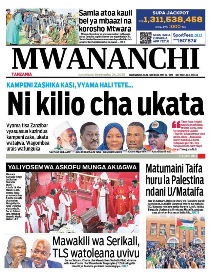 magazeti ya leo