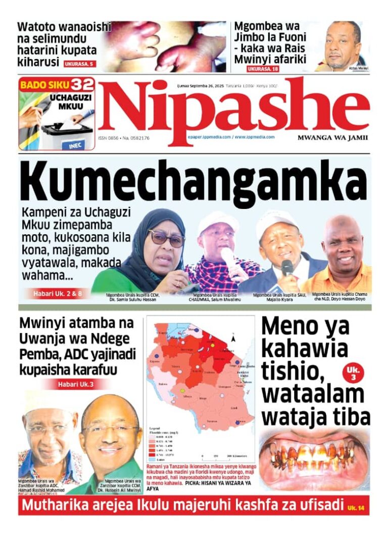 HAYA HAPA MAGAZETI YA LEO SEPTEMBA 26, 2025