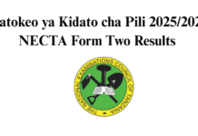 Matokeo ya Form Two 2025/2026 (Matokeo Kidato Cha Pili) NECTA Form Two Results Matokeo ya Form Two 2025/2026 (Matokeo Kidato Cha Pili) NECTA Form Two Results