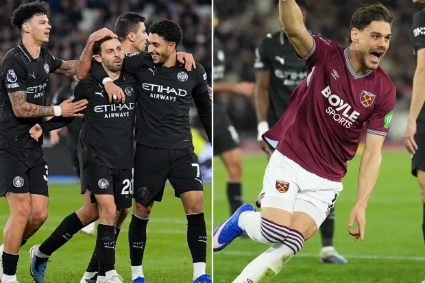 WEST HARM WAISHIKILIA MAN CITY, MBIO ZA UBINGWA ZAPAMBA MOTO